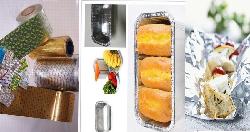 El papel de aluminio para envases de alimentos, アルミ箔, lámina de aluminio